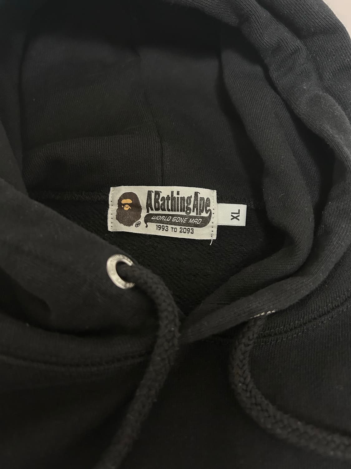 [BAPE] 베이프 블랙 후드티 XL 상품이미지4