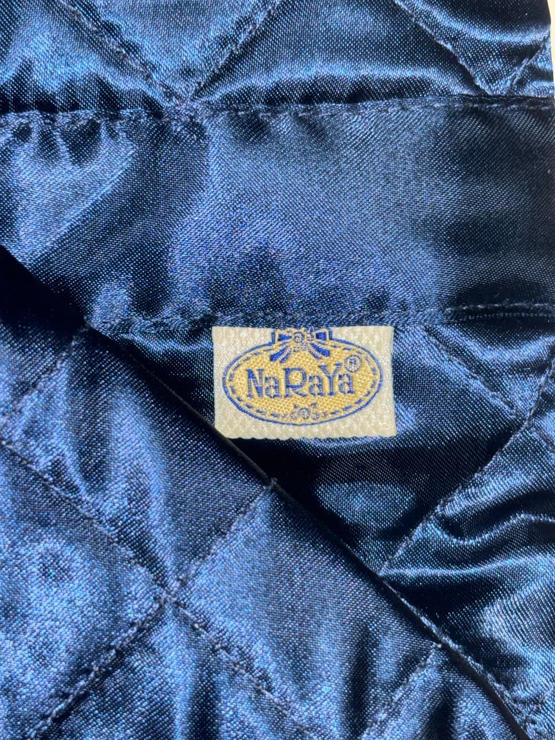 Naraya 리본 보우 퀄팅 백 가방 토트백 네이비 빈티지 갸루 고딕 상품이미지5