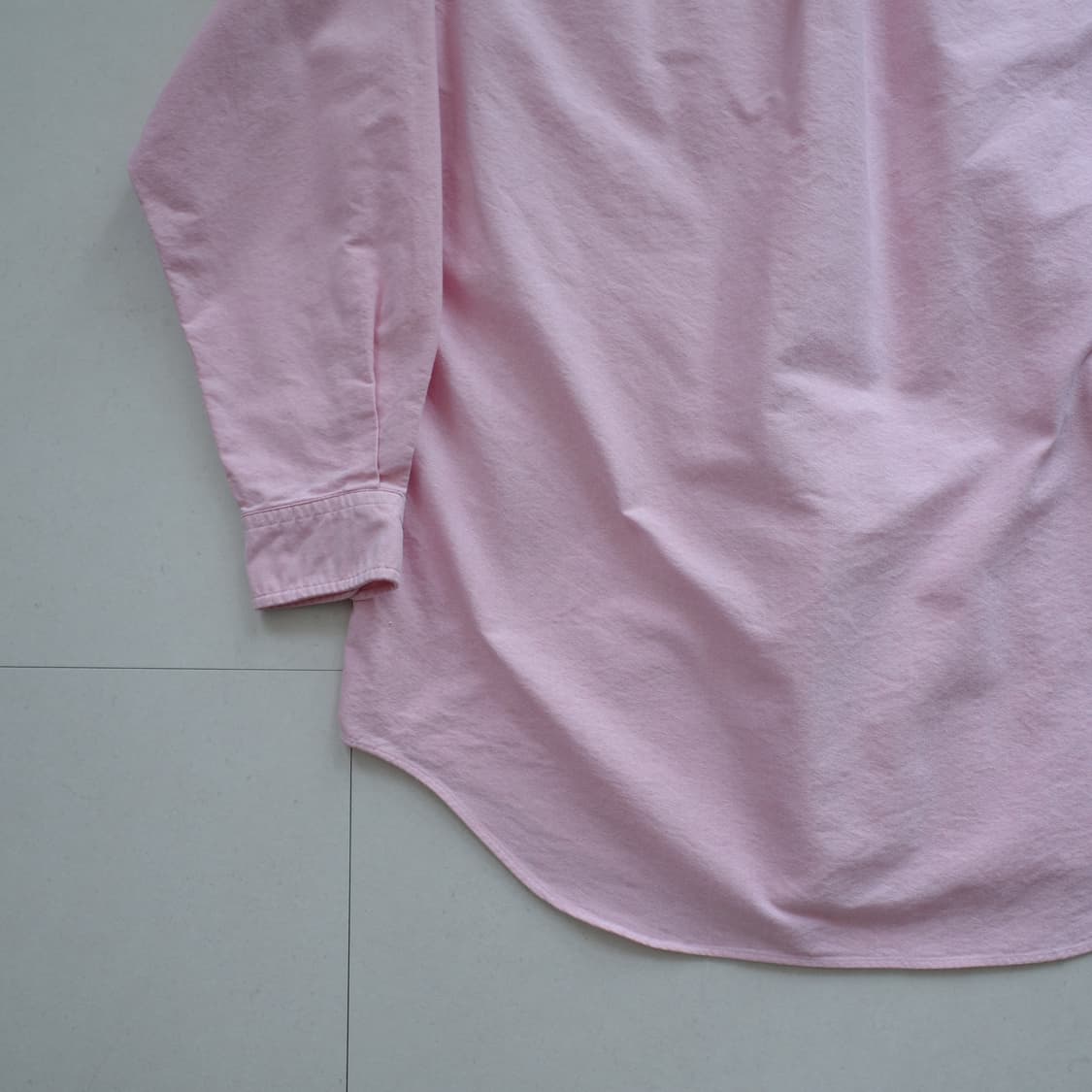 90s 폴로 랄프로렌 빅 옥스포드 셔츠 핑크 (S) 상품이미지9