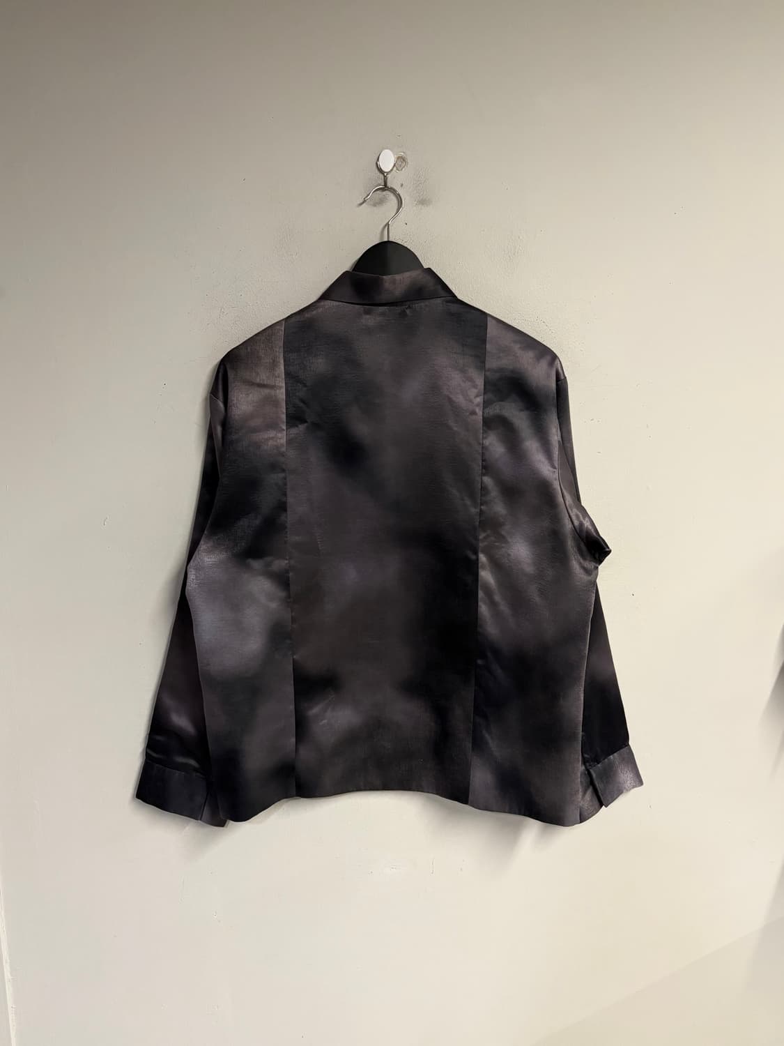 HARE gradient satin zip up shirt jacket  상품이미지4