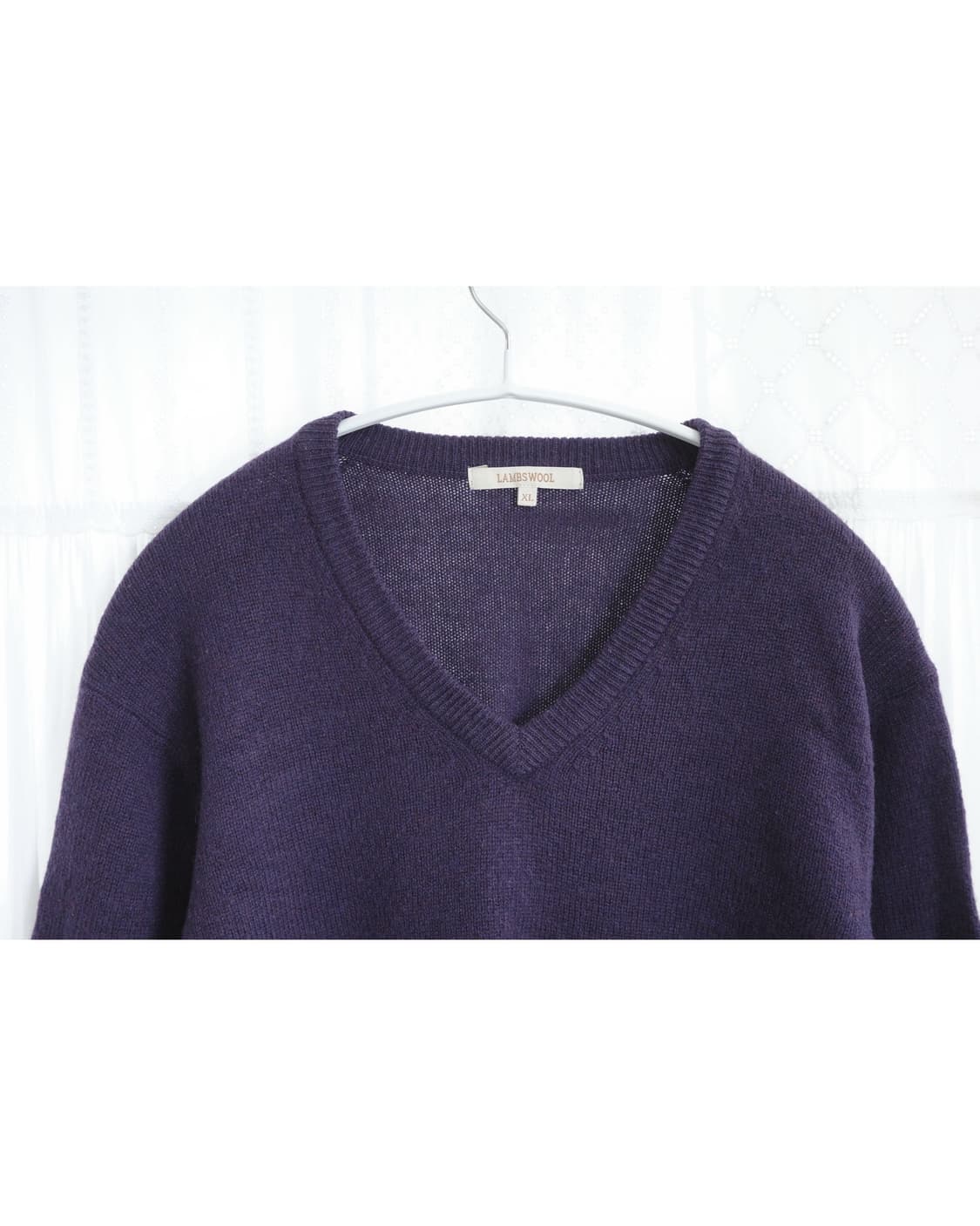 Lambswool deep purple knit 상품이미지5