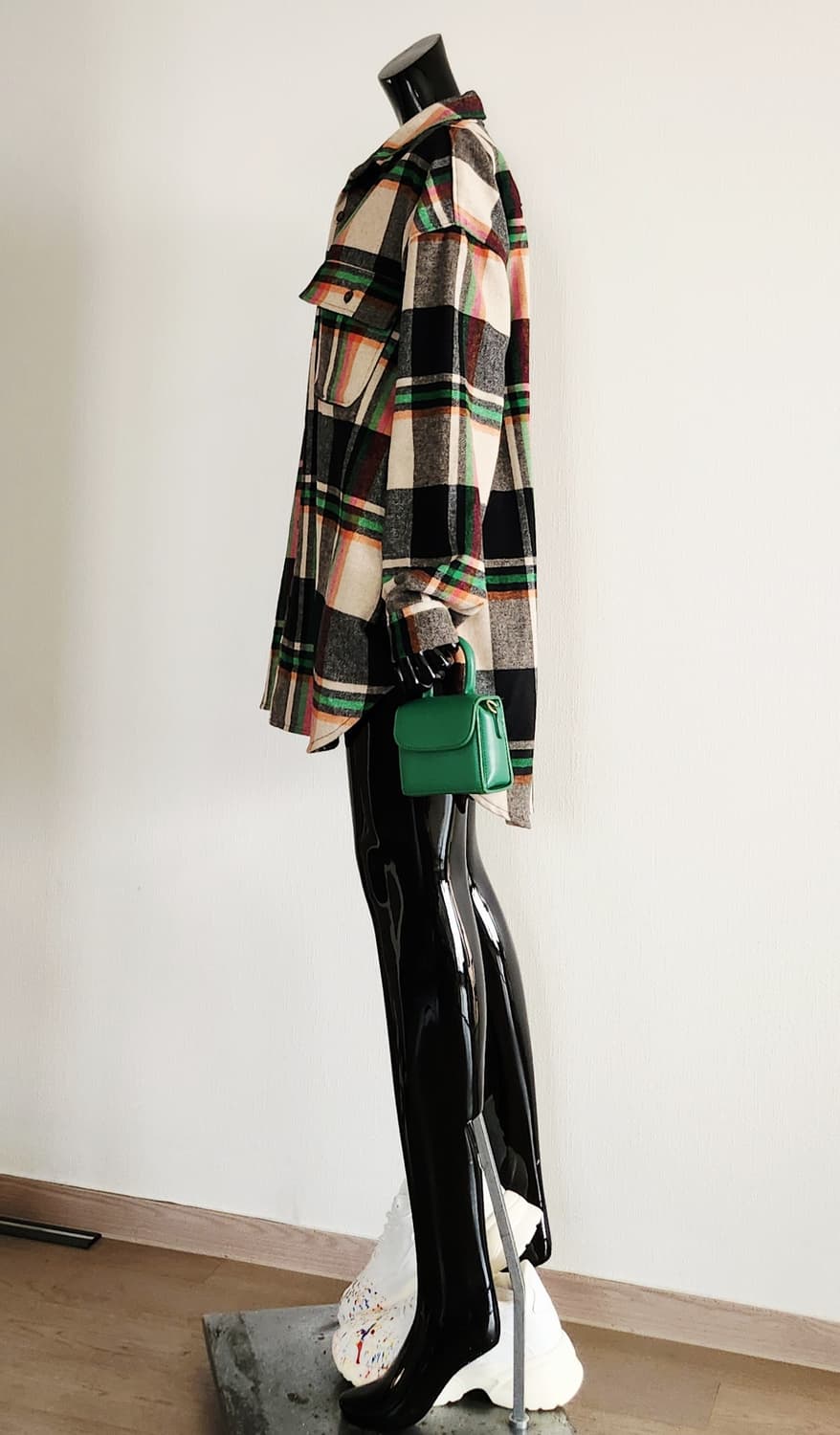 체크 셔츠형 자켓  상품이미지4