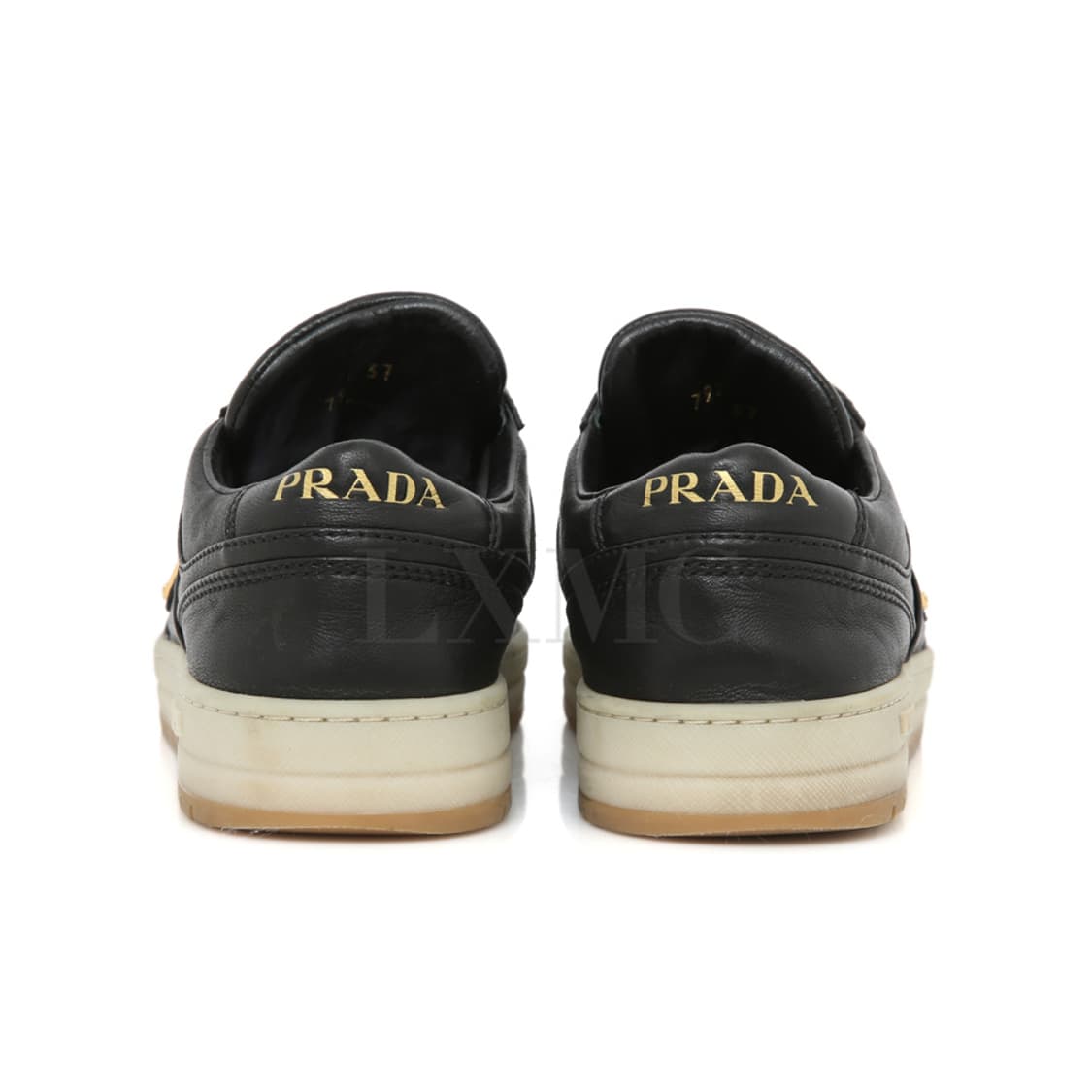 프라다 다운타운 스니커즈 블랙 삼각로고 슈즈 1E792M 상품이미지6