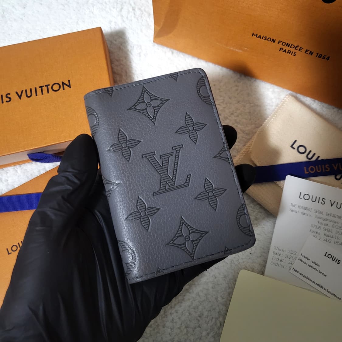 [신형/새상품급] 루이비통 쉐도우 오거나이저 카드지갑 그레이 상품이미지2