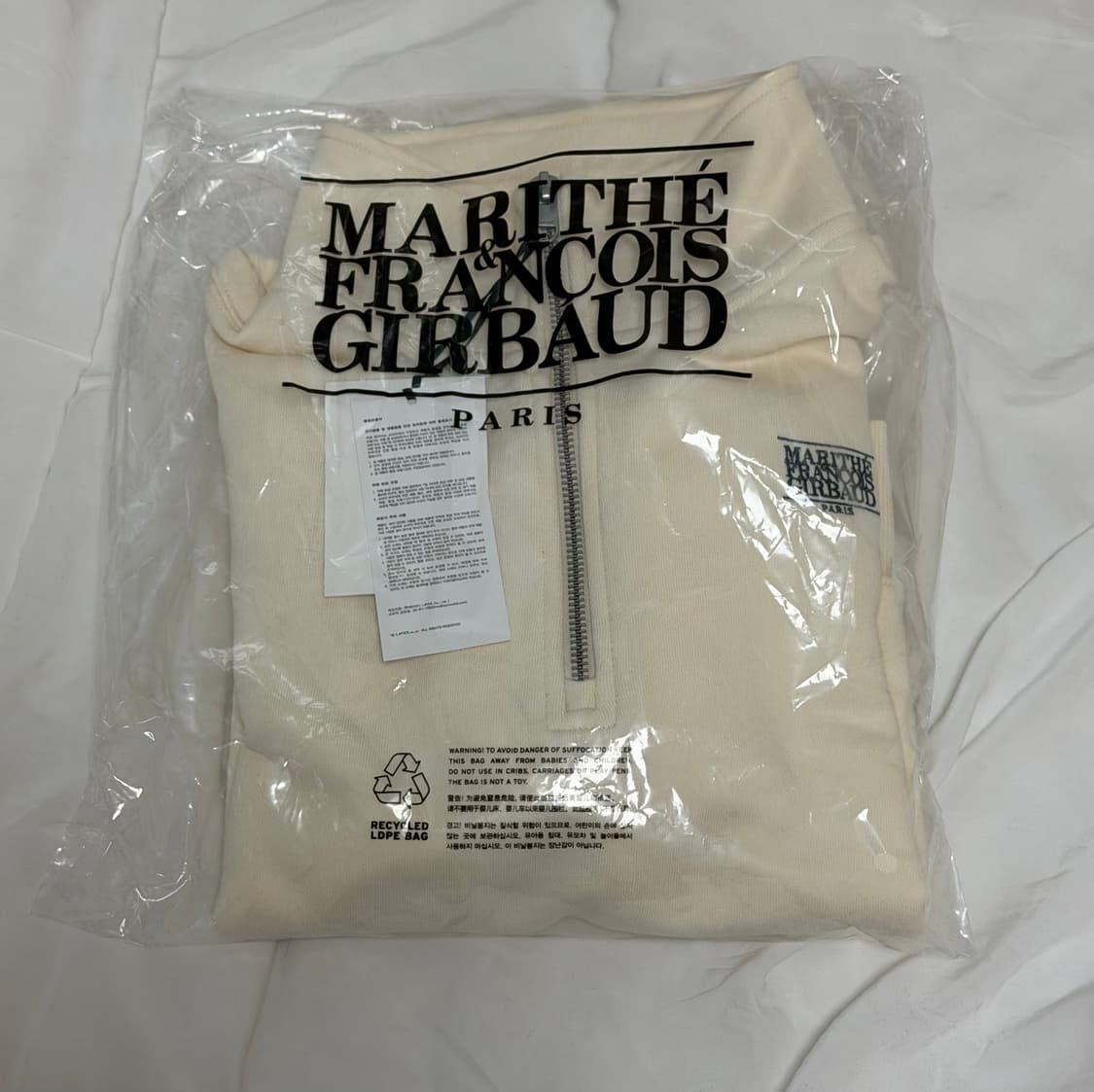 [새 상품] 마리떼 크롭 반 집업 s 상품이미지2