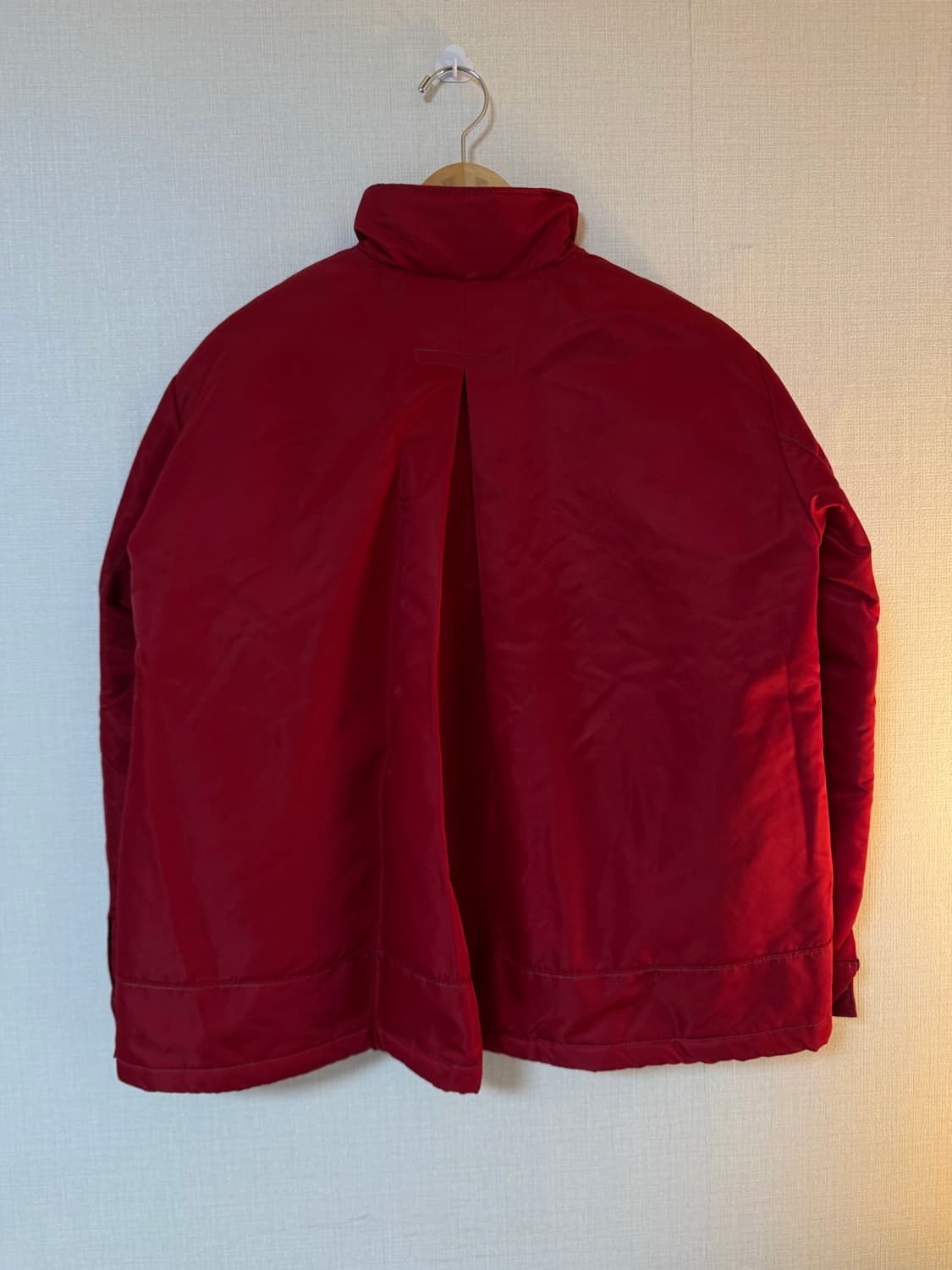 [F]MATIN KIM 마뗑킴 스티치 코팅 점퍼 자켓 레드 상품이미지5