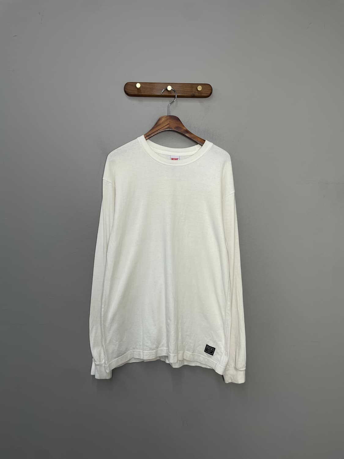 미스치프 백로고 화이트 롱 슬리브 H2482 상품이미지2