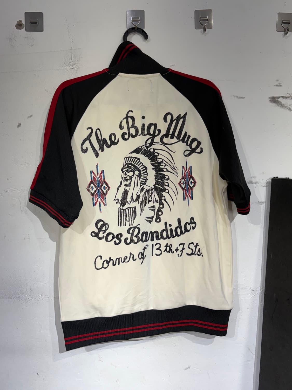 JPN 일본 빈티지 오리엔탈 프린팅 반팔 져지 자켓 M 상품이미지8