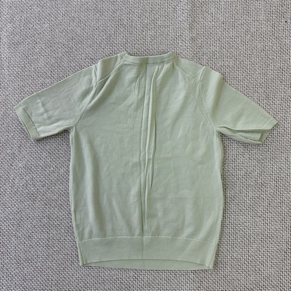 S 유니클로 립 니트 반팔 0410D 상품이미지3