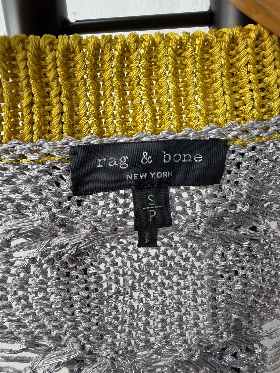 정품) rag & bone 랙앤본 그레이 브이넥 니트 S 상품이미지6