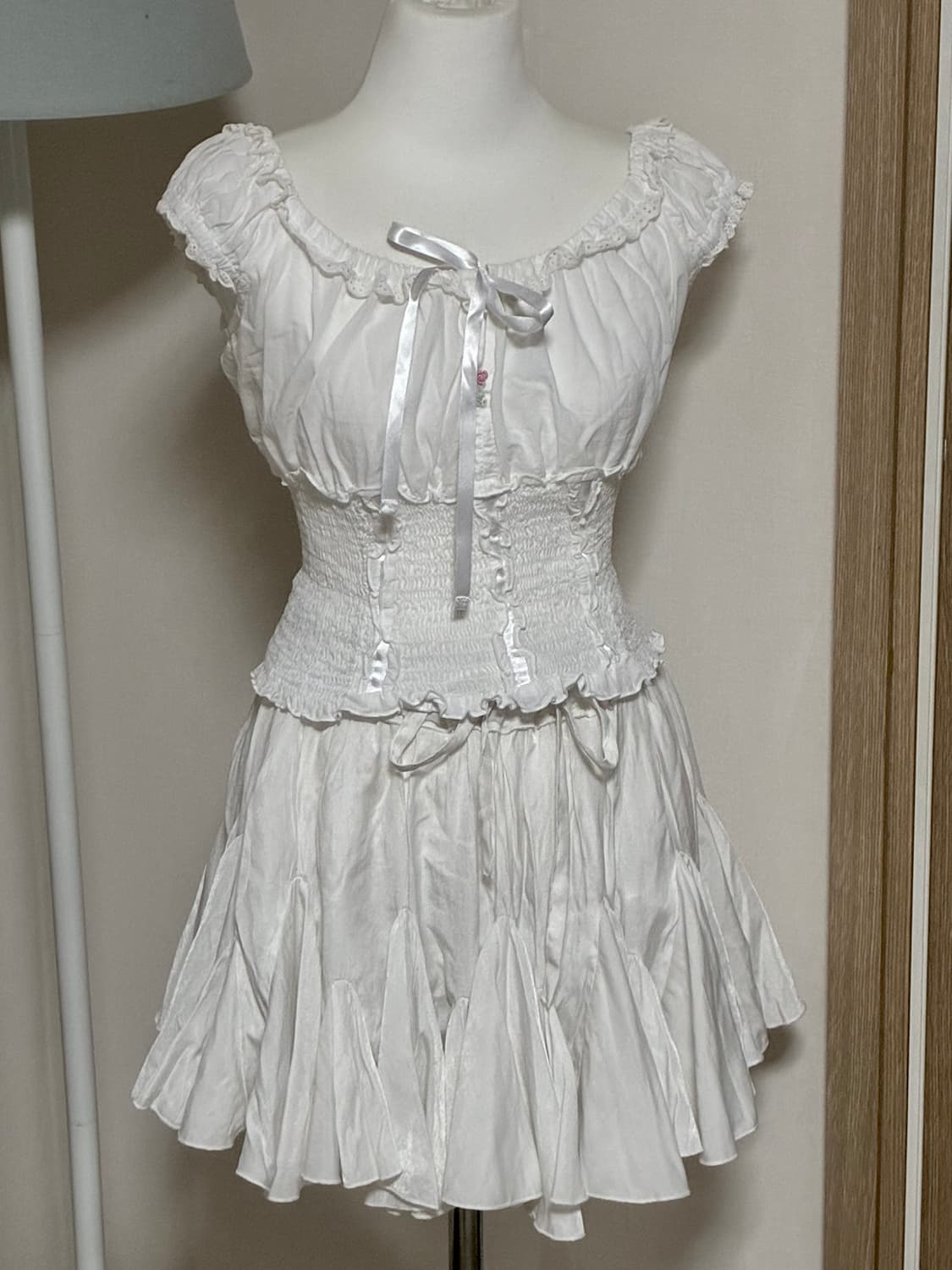 화이트 셔링 레이스 세트 상품이미지1