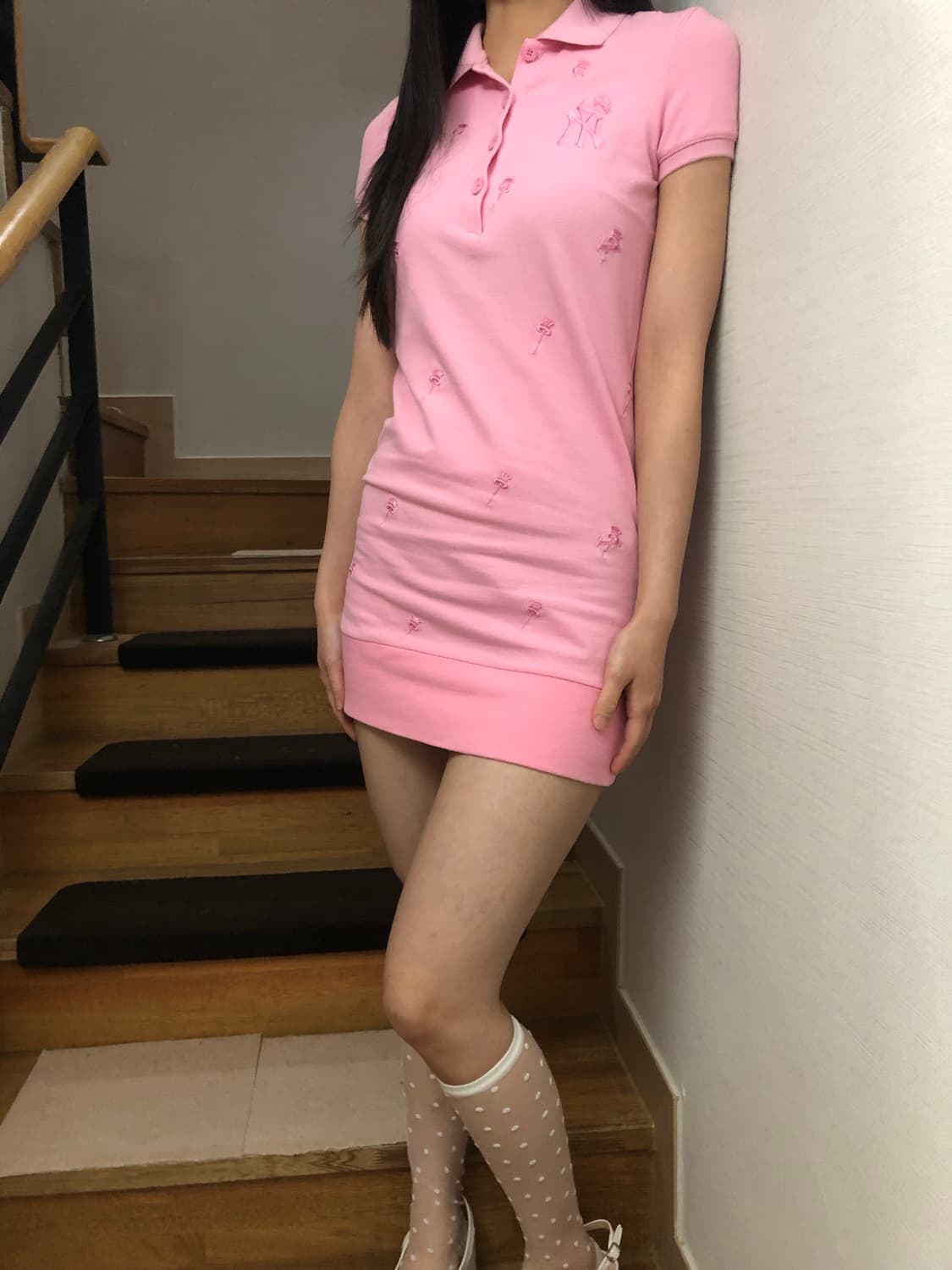 빈티지 mlb 핑크 원피스 상품이미지6