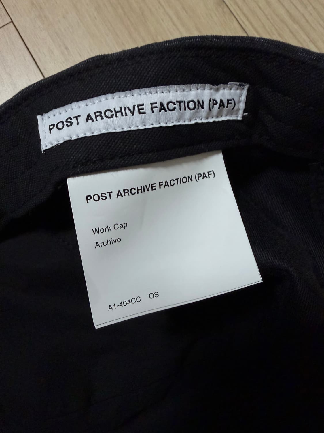 파프 로고 볼캡 모자 포스트아카이브팩션 paf 상품이미지3