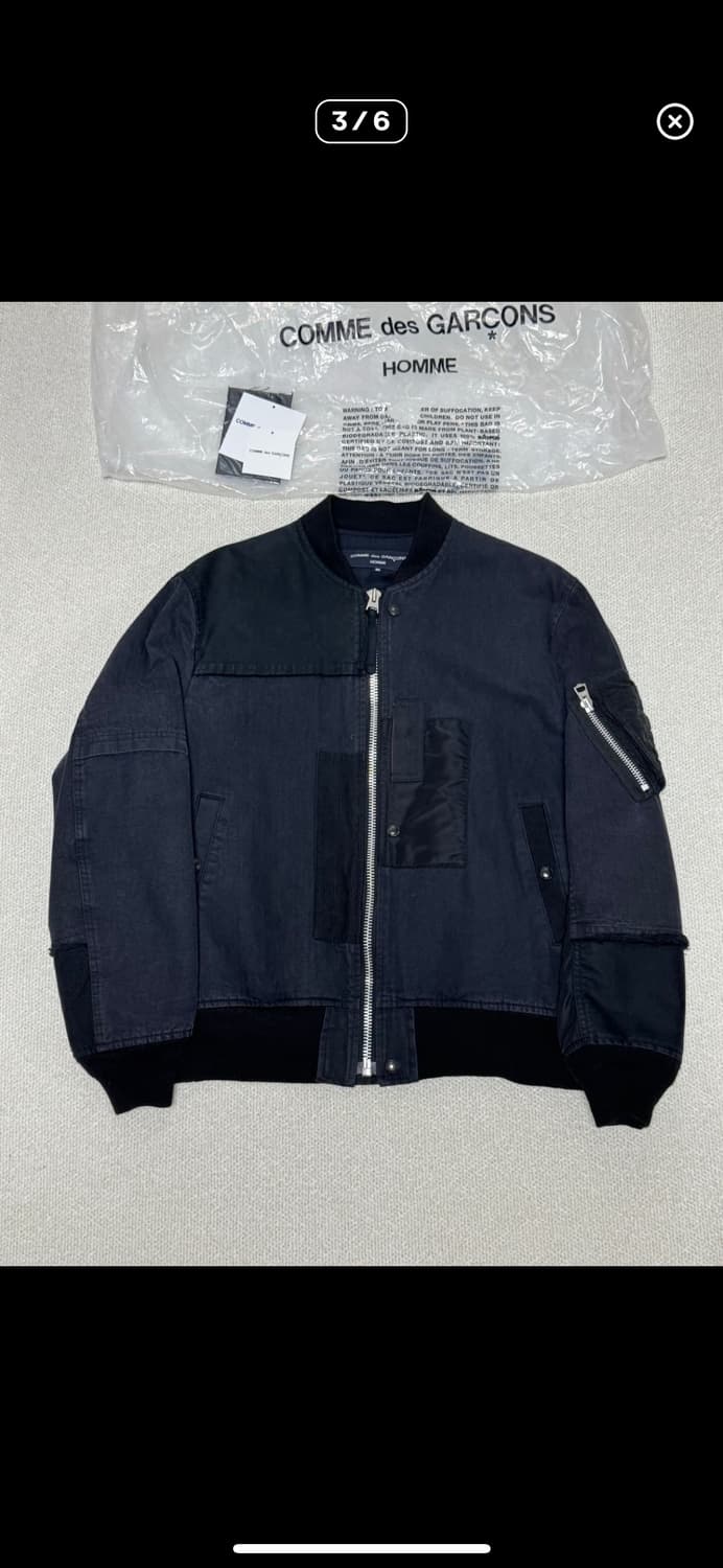 꼼데가르송 옴므 22AW 패치워크 봄버 자켓 ma-1  상품이미지3