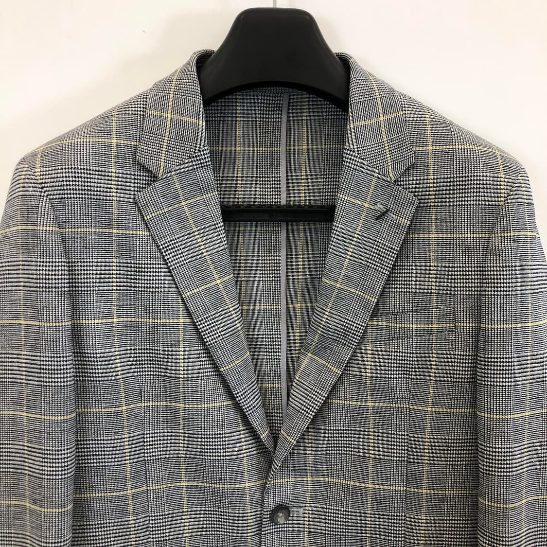 코모도 린넨혼방 체크자켓 100 상품이미지3