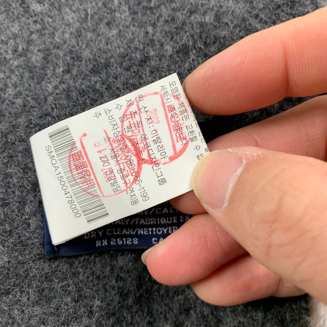 폴로 랄프로렌 포니로고 글렌체크 투페이스 울캐시미어 머플러 상품이미지7