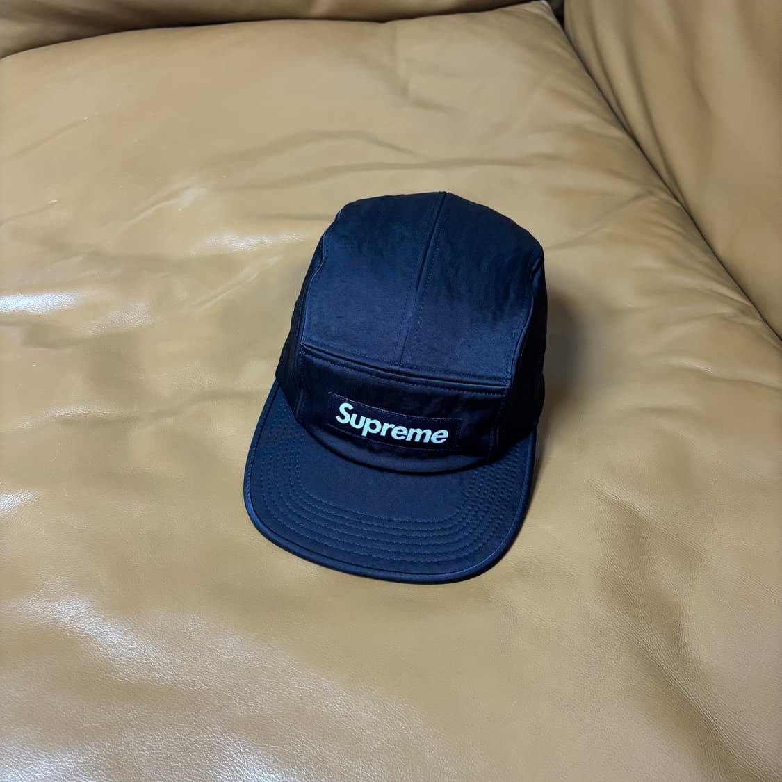 Supreme 슈프림 네이비 캠프캡 모자 (Satin Navy) 상품이미지1