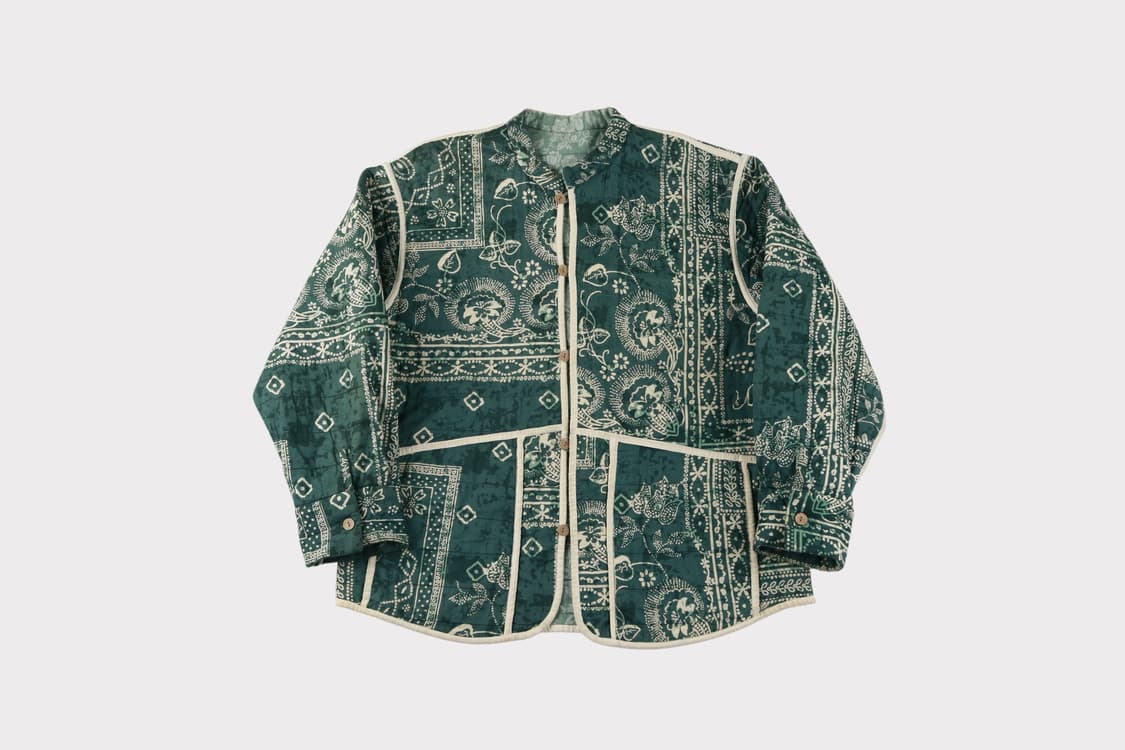 [M] 자라 퀼팅 페이즐리 반다나 자켓 상품이미지1