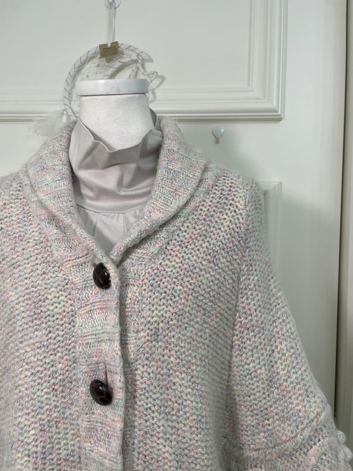 sheer gray rainbow mori sweater cape&nec 상품이미지8