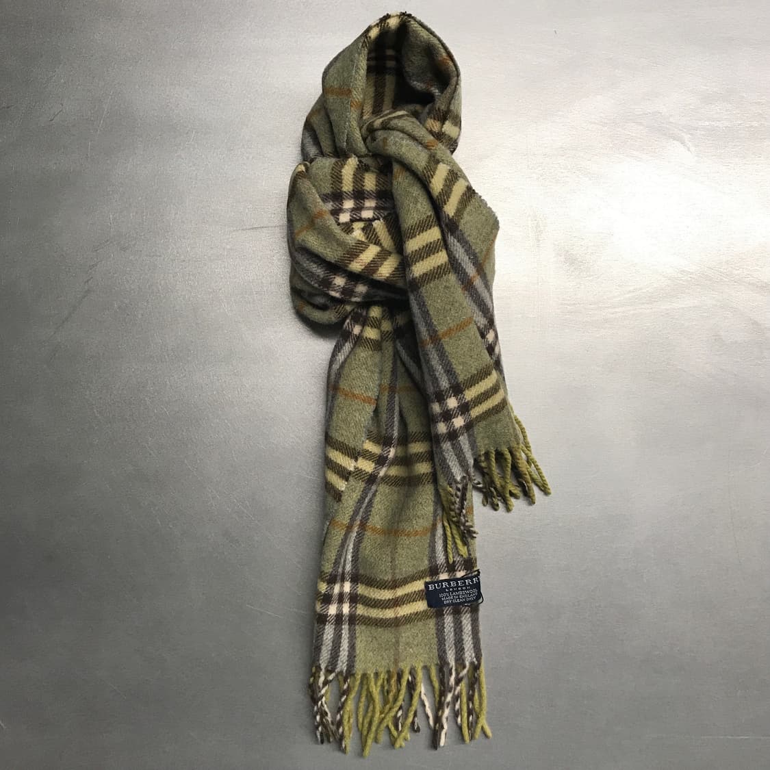 버버리 정품 램스울 머플러 그린 상품이미지1