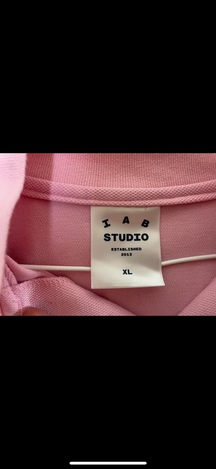 아이앱 피케 롱슬리브 핑크 긴팔 티셔츠 XL 상품이미지3