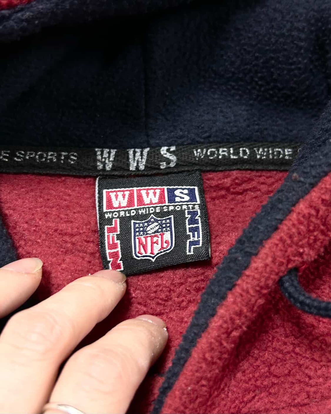 WWS NFL 90‘s 샌프란시스코 포티나이너스 플리스 후드 상품이미지7