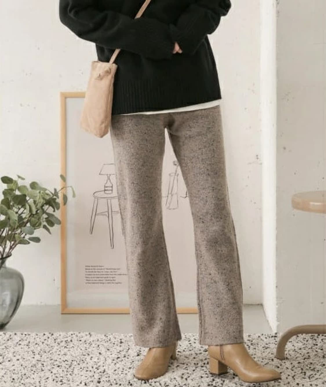 어반 리서치 도어 니트 팬츠 상품이미지1