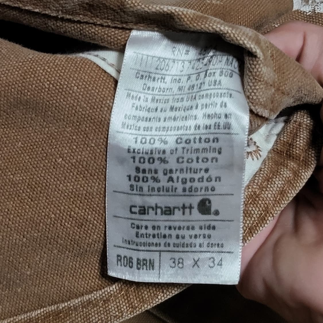 킬하트 더블니 덕 캔버스 오버롤 멜빵 바지 (38x34) 상품이미지4