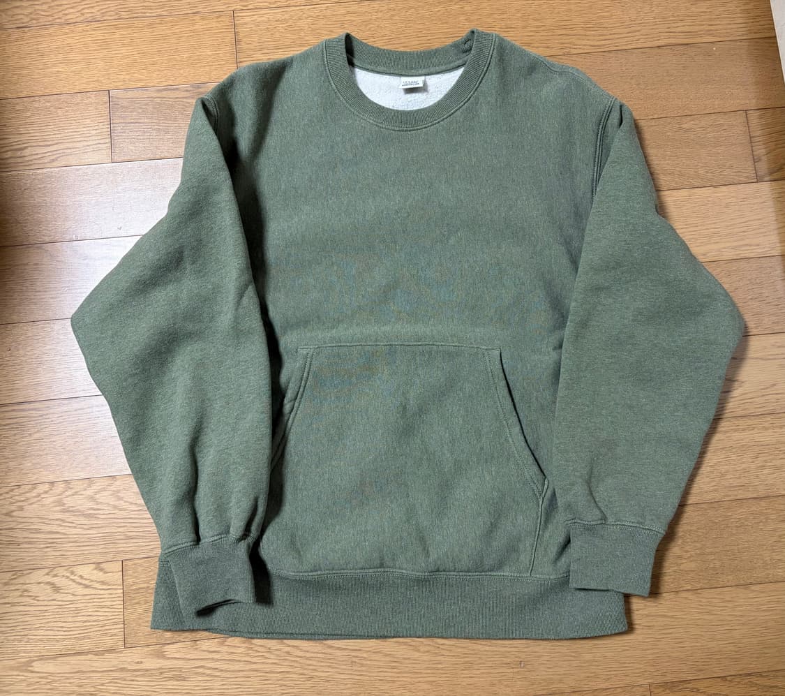 [M] 카키스 포켓 크루넥 맨투맨 그린 2사이즈 상품이미지2