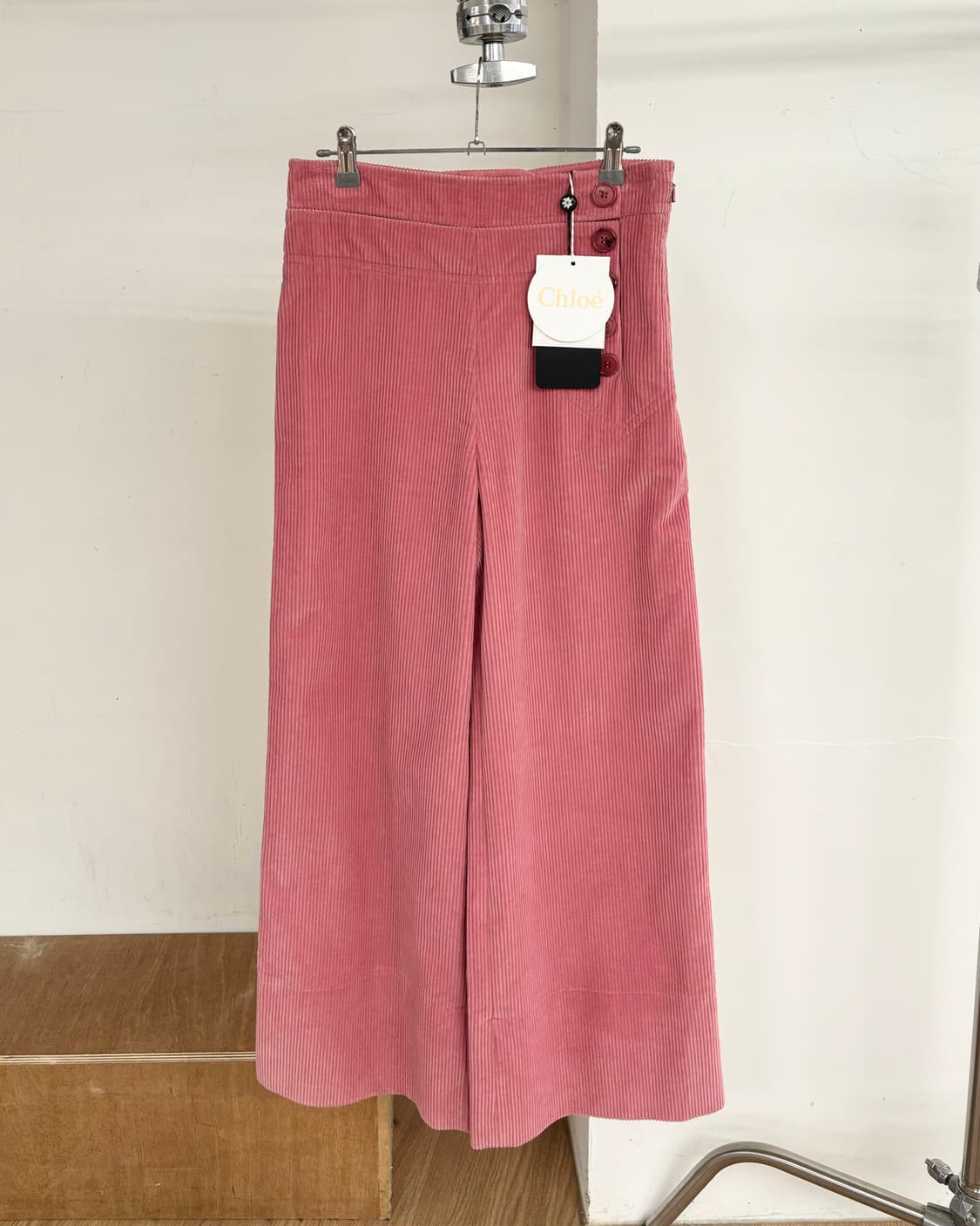 끌로에 핑크 코듀로이 와이드 팬츠  상품이미지1