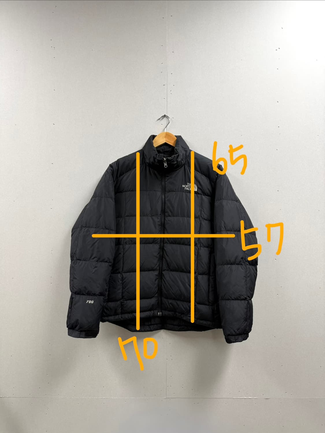 남성 95 M / 노스페이스 700 구스다운 패딩 상품이미지2