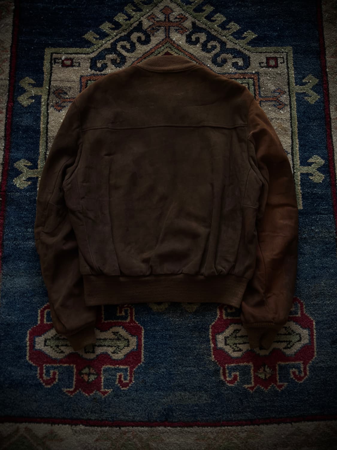 70s Sears Sun-Faded suede bomber Jacket 상품이미지2