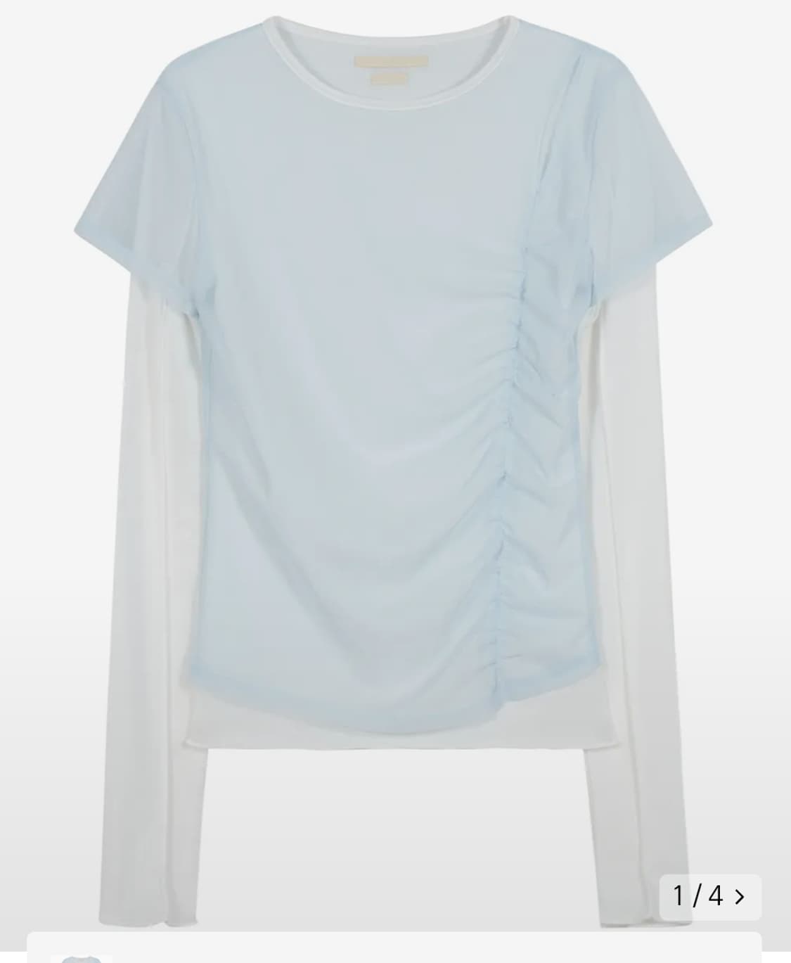 타입서비스 Riffle Shirring Layered Top 리플셔링 상품이미지2