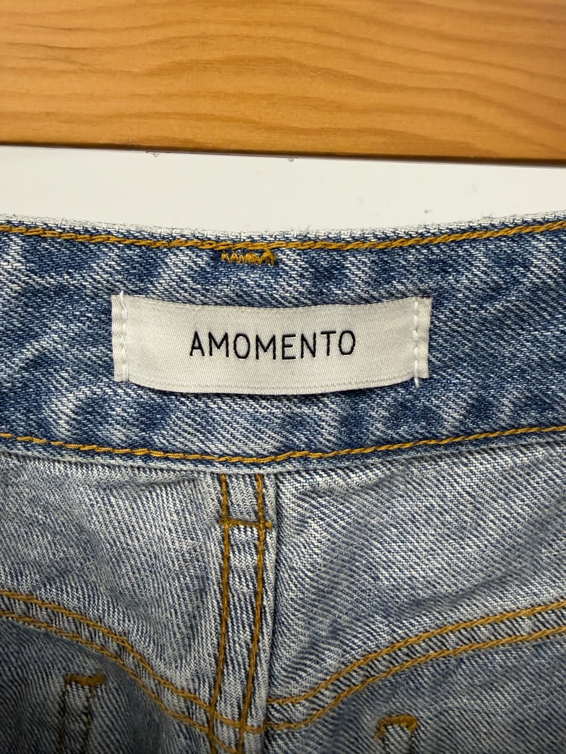 (0) 여성용 아모멘토 RECYCLED COTTON DENIM 청바지 상품이미지6