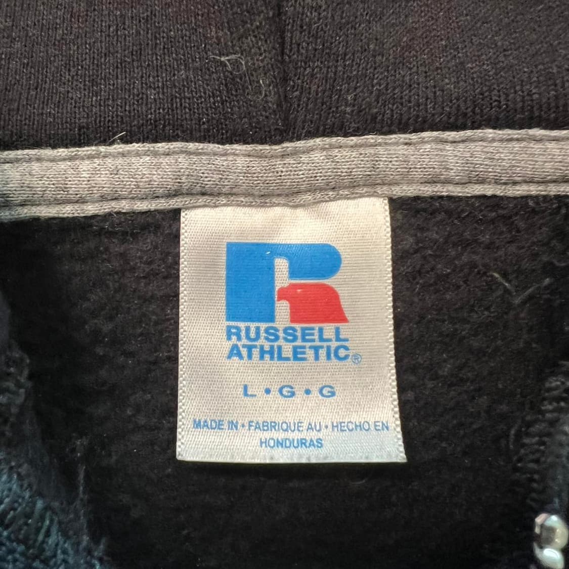 러셀 애슬레틱 스웻 후드집업 블랙 상품이미지3