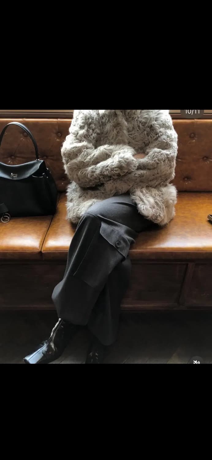 마크들리 런던플랏 리얼 양털 토스카나 퍼 자켓 (쿨거래 네고) 상품이미지6