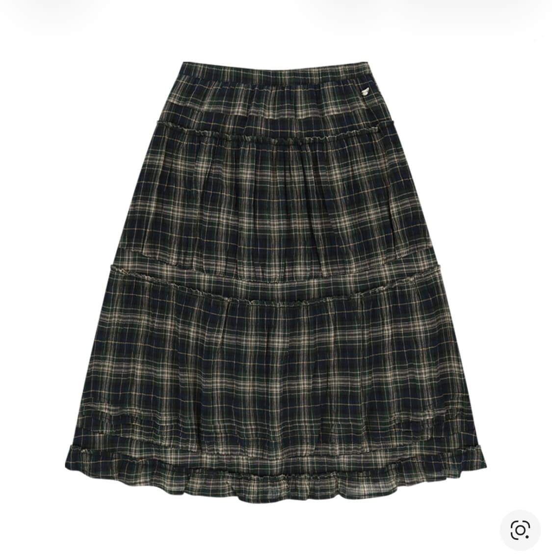 코이세이오 셔링 미디 스커트 체크 상품이미지1