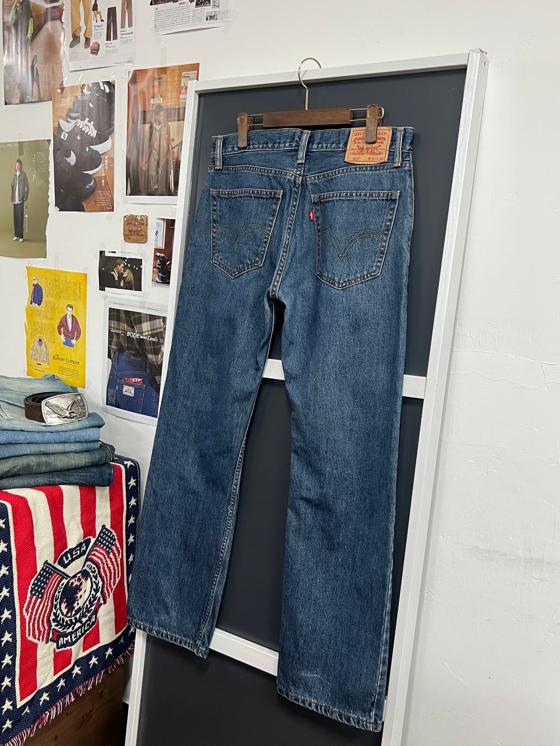 00s Levis 리바이스 505 스트레이트 핏 데님 팬츠 상품이미지1