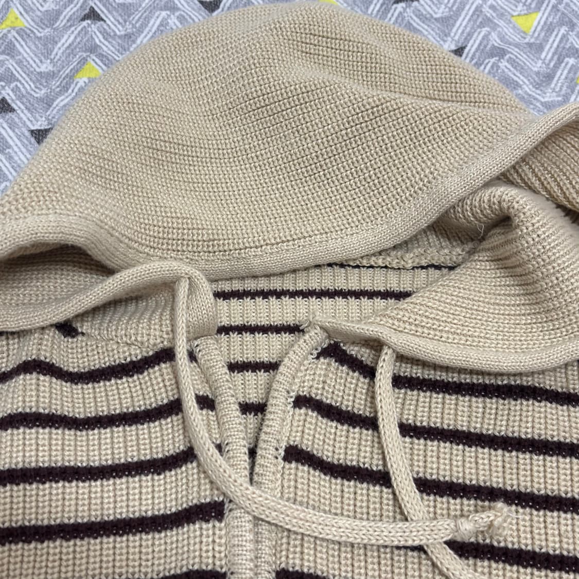 와플 투웨이 니트집업 상품이미지3