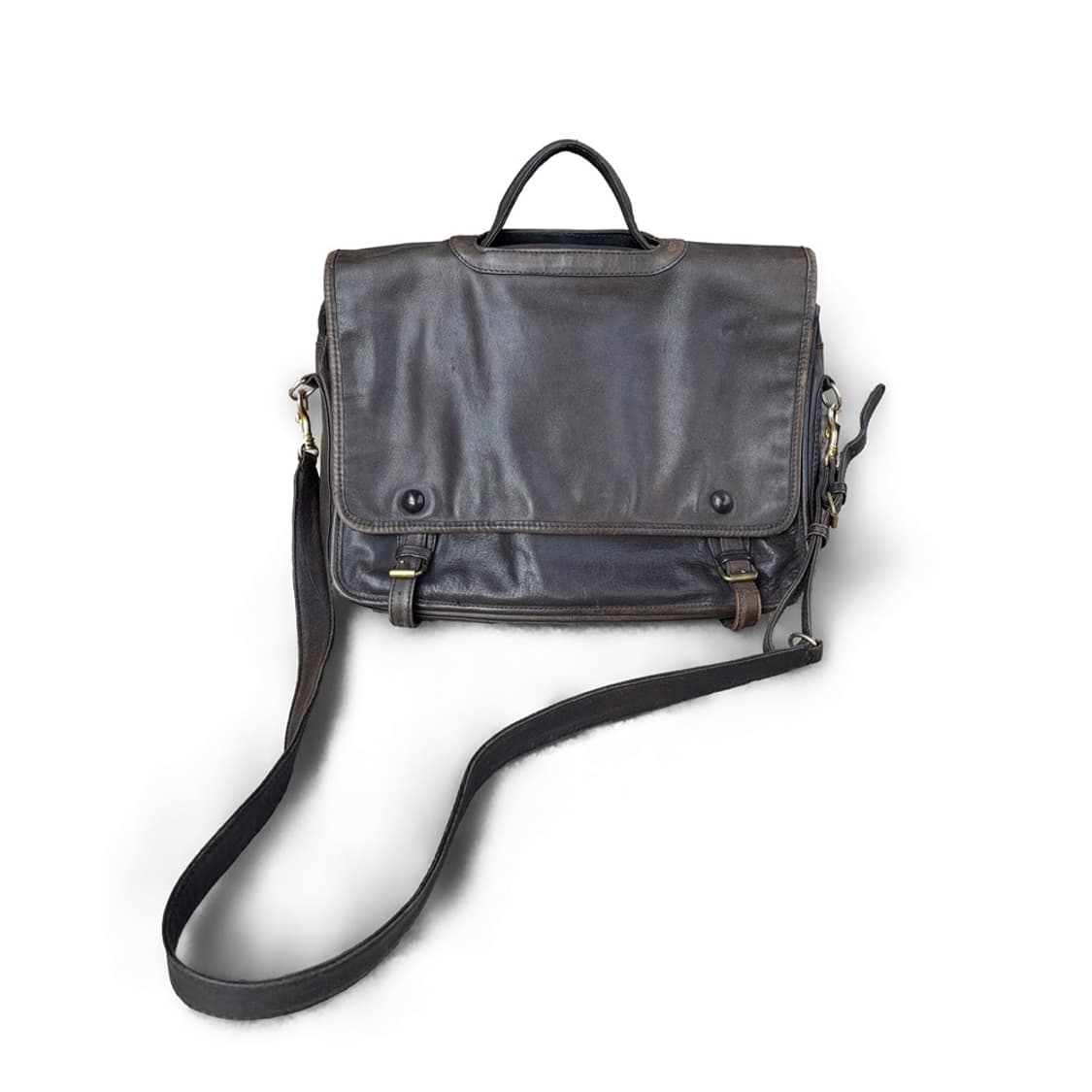 [Vintage] Dark Brown Leather Shoulder Ba 상품이미지1