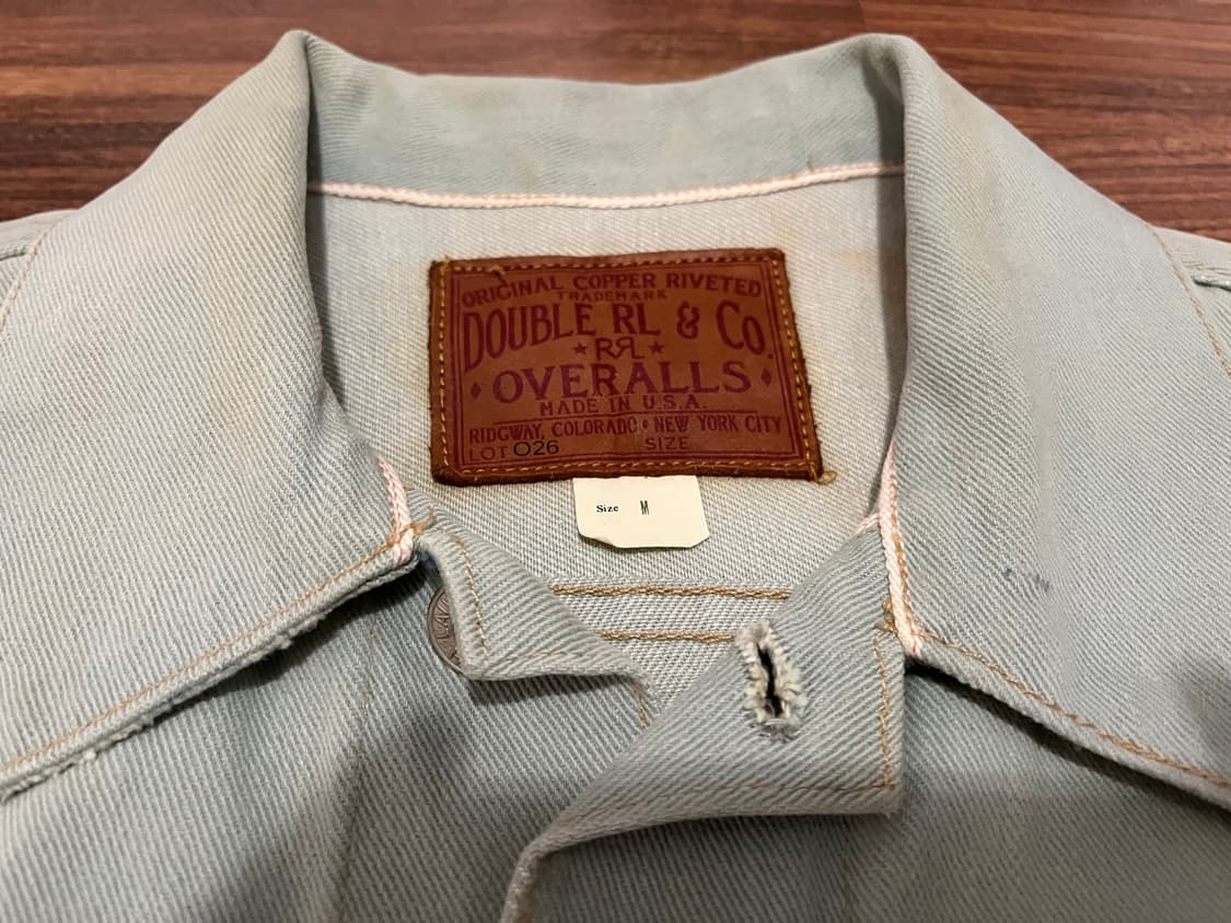 더블알엘 RRL 셀비지 데님 워싱 산타페 워크 자켓 사이즈 M 상품이미지5