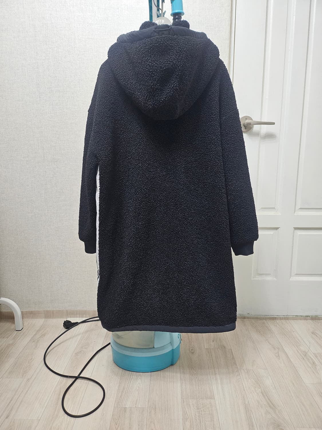 (100~105)L☆초대장급☆아디다스 어반2중지퍼[검흰] 보아롱후리스점퍼 상품이미지8