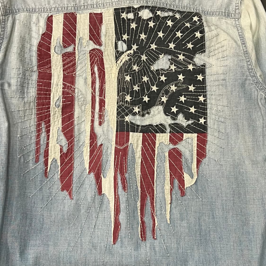  데님앤서플라이 워싱 데님 셔츠 y14469 상품이미지6