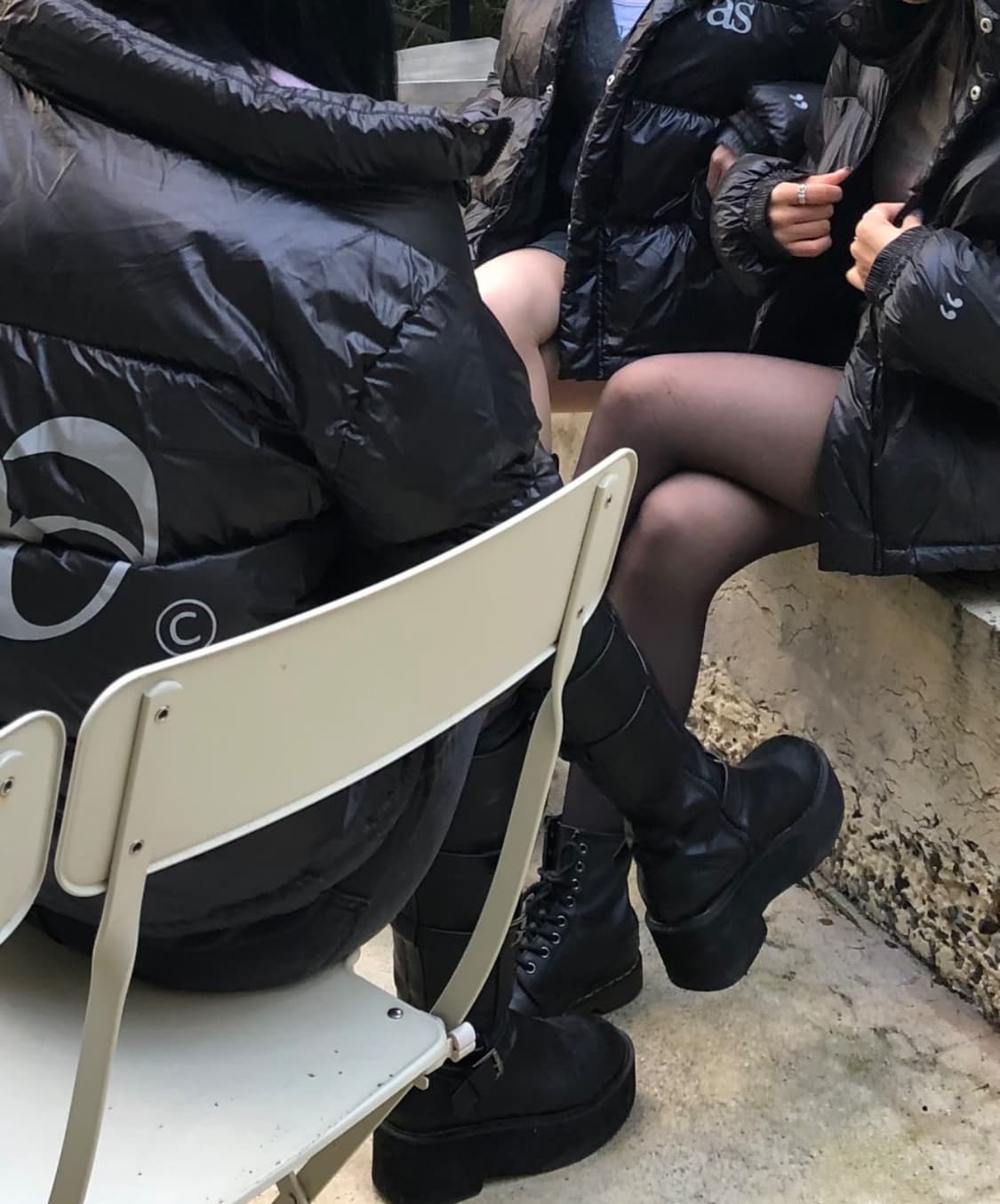 애즈온 헤비 푸퍼 자켓 패딩 블랙 상품이미지2