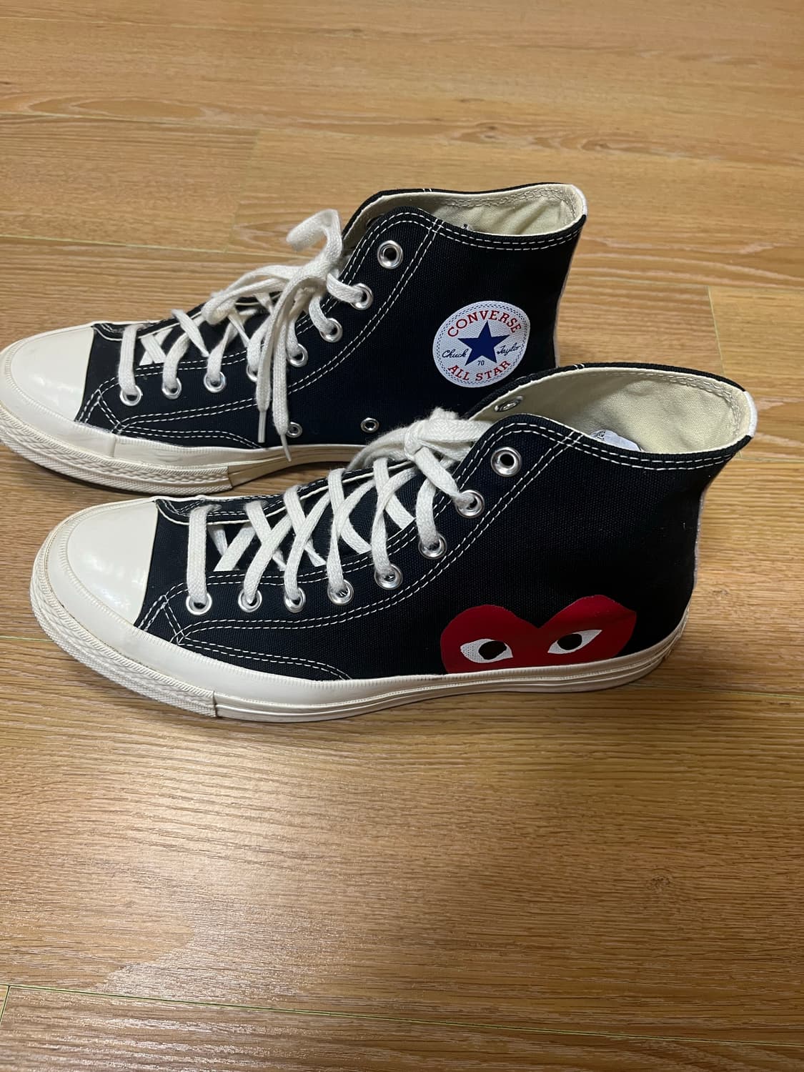 꼼데가르송 컨버스 척테일러 하이 블랙(9) 상품이미지2