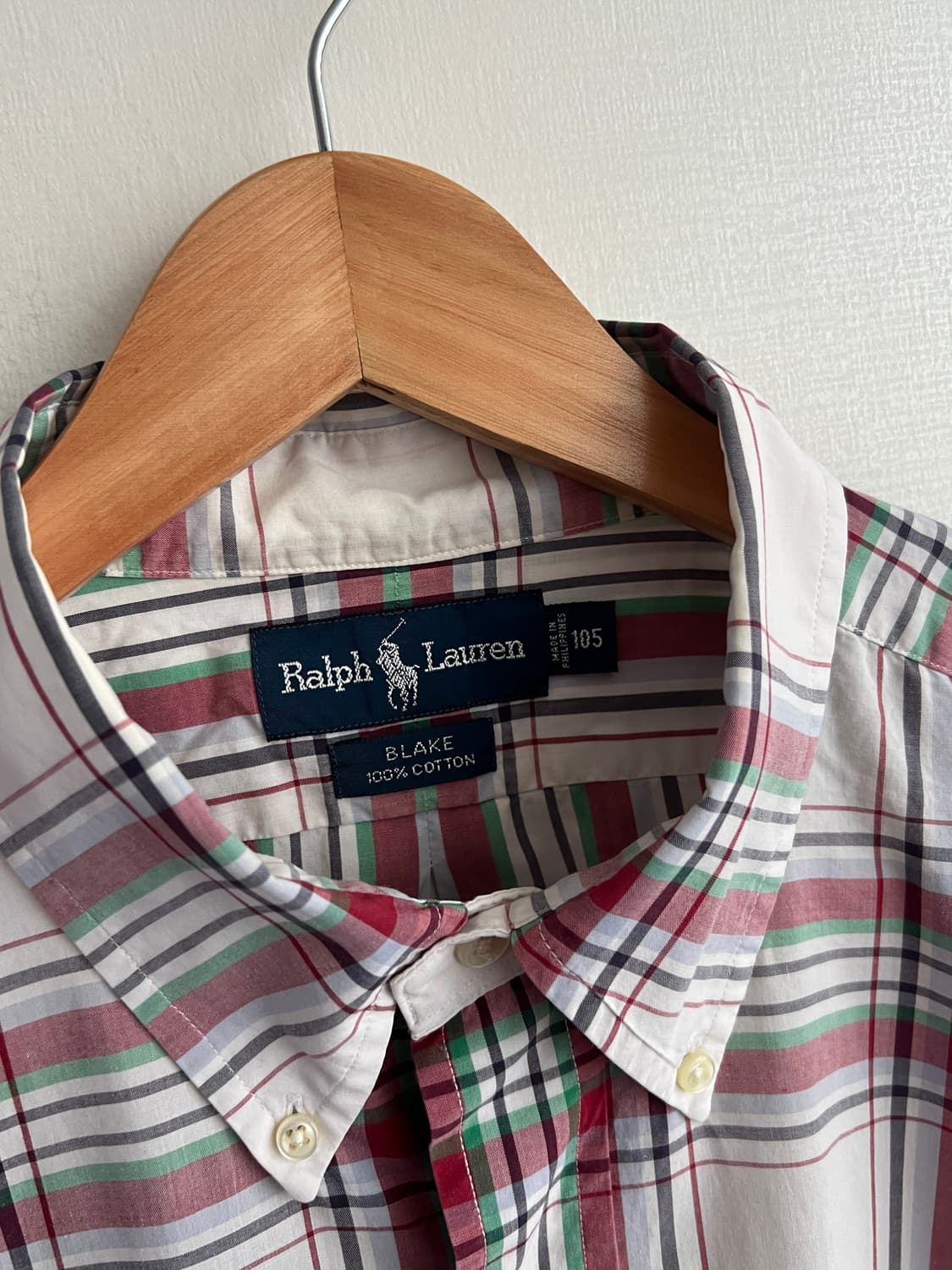 폴로 랄프로렌 체크 반팔셔츠 105 상품이미지5