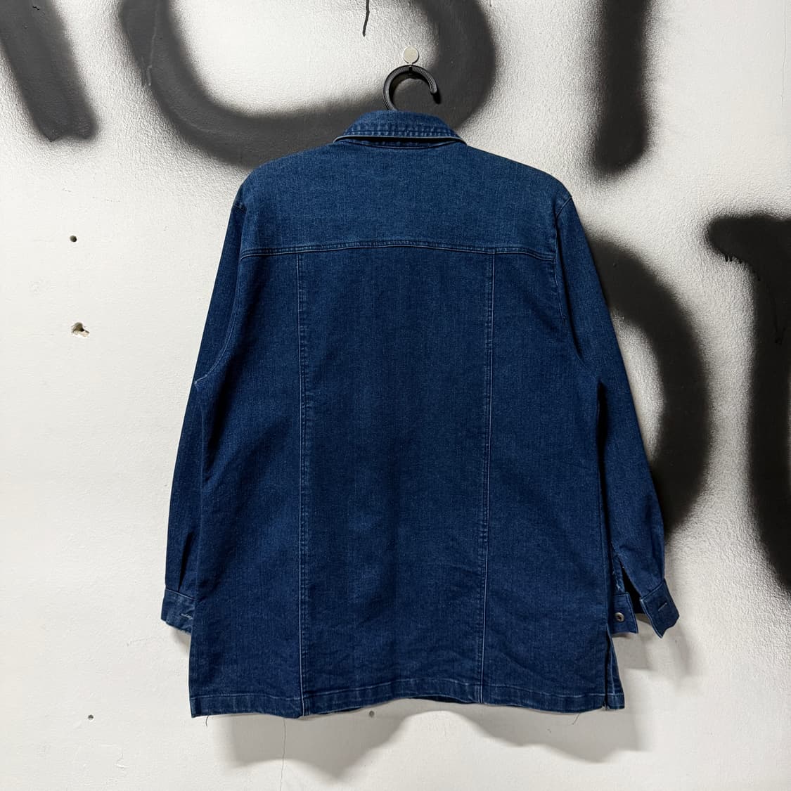 VTG 빈티지 플라워 자수 패턴 중청 데님 셔츠 자켓 상품이미지2