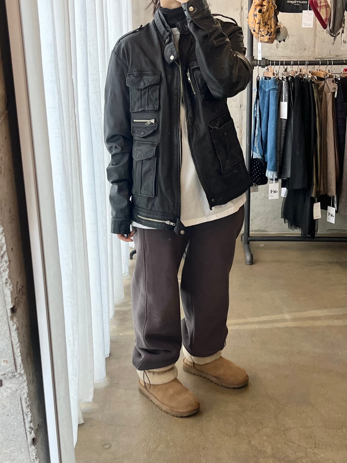 90s lambskin 양가죽 자켓 상품이미지4