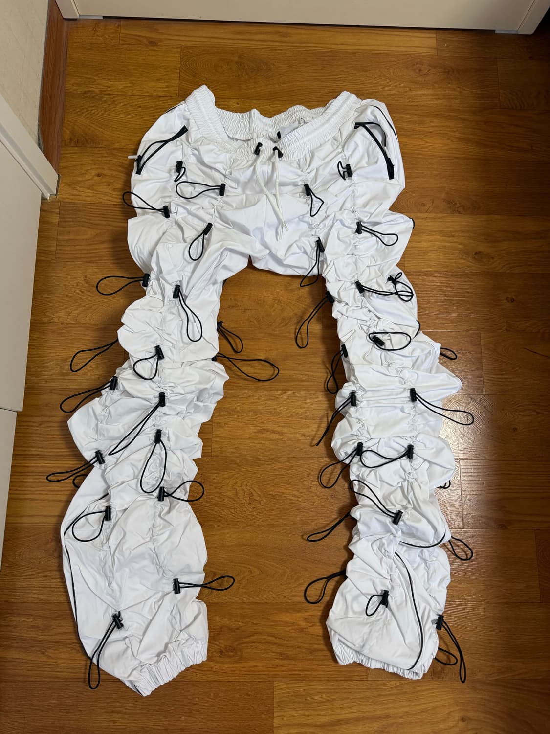 [3] 99%is 곱창팬츠 화이트 블랙 상품이미지1