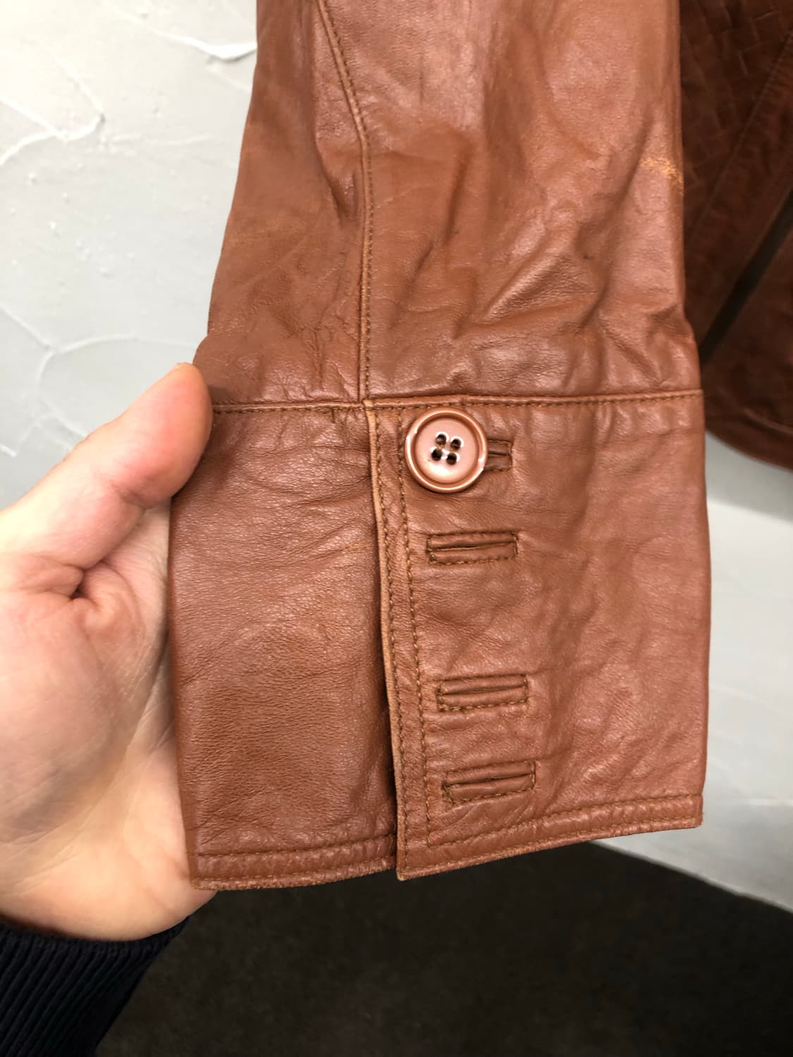 otto collection 위빙 양가죽 자켓 상품이미지4